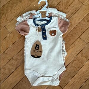 Rabbit + Bear Organic Baby Onesies